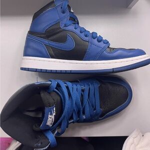 Nike Blue and Black Air jordan 1